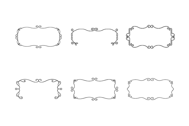 Elegantes marcos ornamentales