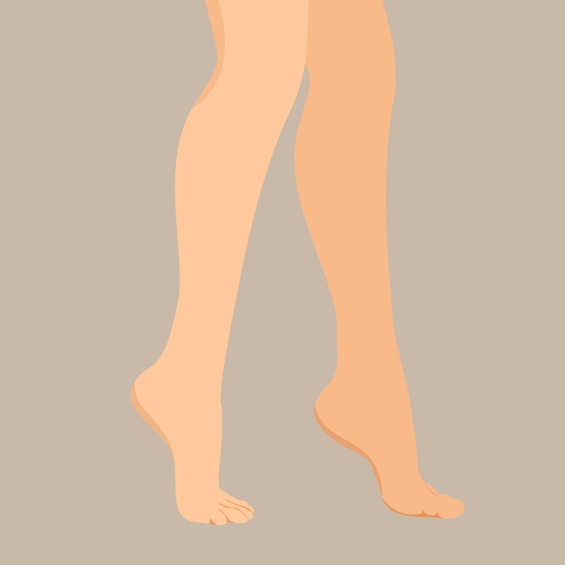 Elegantes piernas cruzadas de mujer