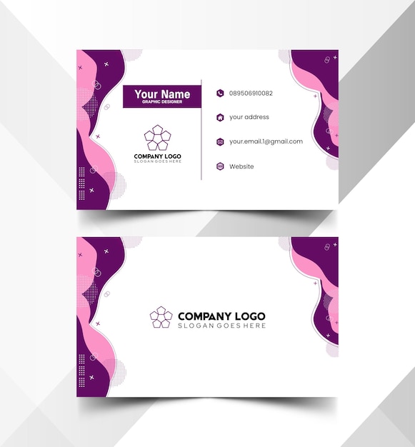 Elegantes plantillas de tarjetas de presentación y de identificación 1208