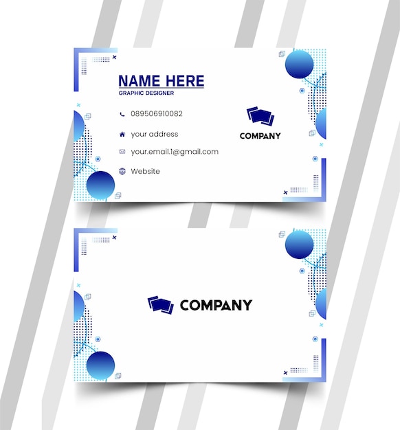 Elegantes plantillas de tarjetas de presentación y tarjetas de identificación 1032