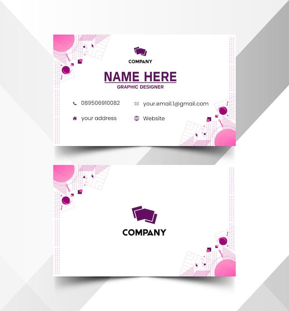 Elegantes plantillas de tarjetas de presentación y tarjetas de identificación 508