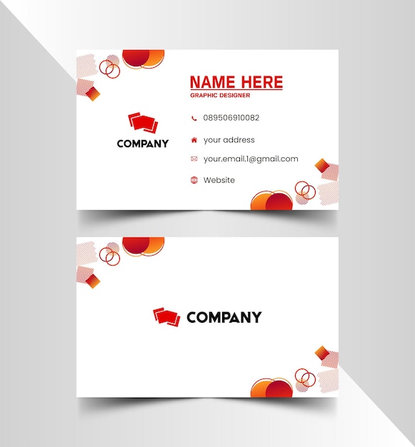 Elegantes plantillas de tarjetas de presentación y tarjetas de identificación 534