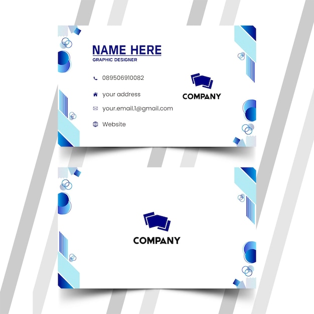 Elegantes plantillas de tarjetas de presentación y tarjetas de identificación 542