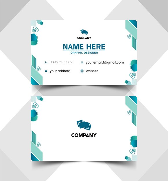 Elegantes plantillas de tarjetas de presentación y tarjetas de identificación 550