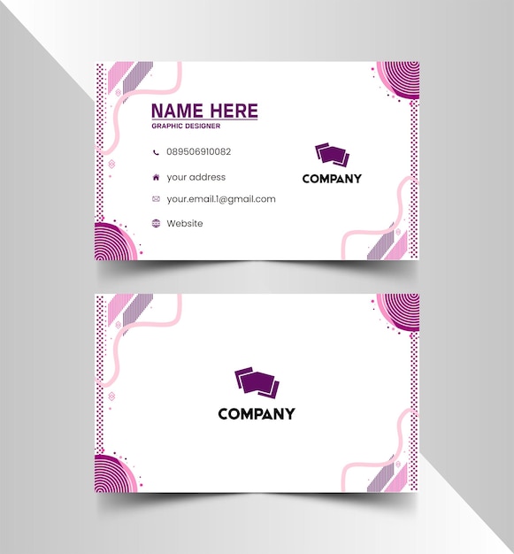 Elegantes plantillas de tarjetas de presentación y tarjetas de identificación 656