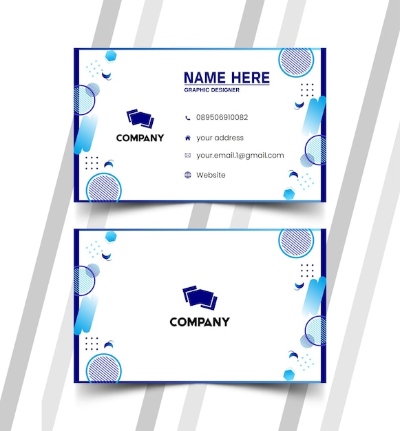 Elegantes plantillas de tarjetas de presentación y tarjetas de identificación 822