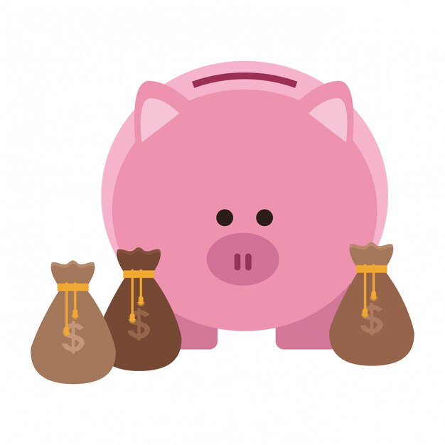 elemento de ahorro de dinero de negocios