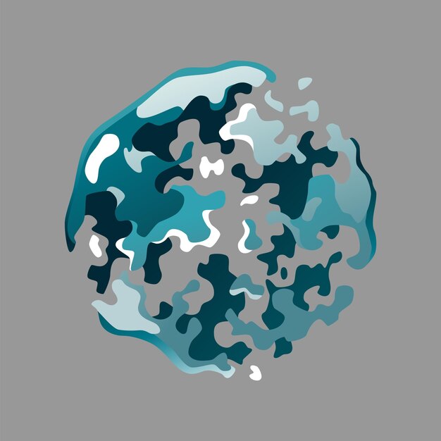 Elemento de animación de burbujas de jabón Bola química o figura esférica de agua Efecto de hoja de sprite de explosión redonda Diseño de juego o movimiento Marco aislado vectorial en estilo de dibujos animados