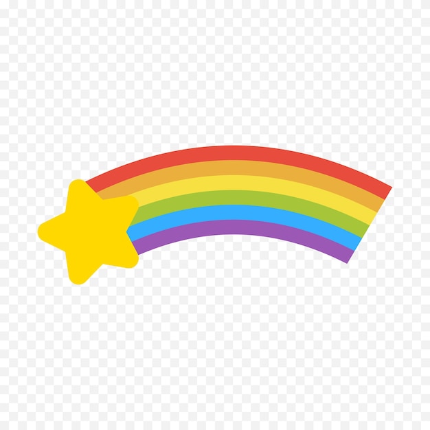 Elemento del arco iris dibujado a mano Ilustración del arco Iris de Boho dibujada a mano