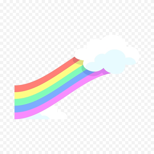 Elemento del arco iris dibujado a mano Ilustración del arco Iris de Boho dibujada a mano