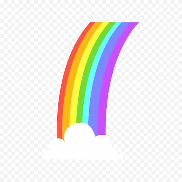 Elemento del arco iris dibujado a mano Ilustración del arco Iris de Boho dibujada a mano