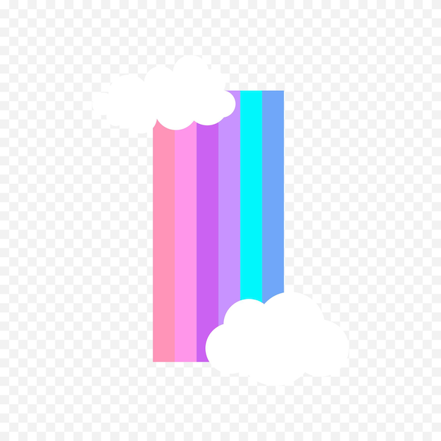 Elemento del arco iris dibujado a mano Ilustración del arco Iris de Boho dibujada a mano