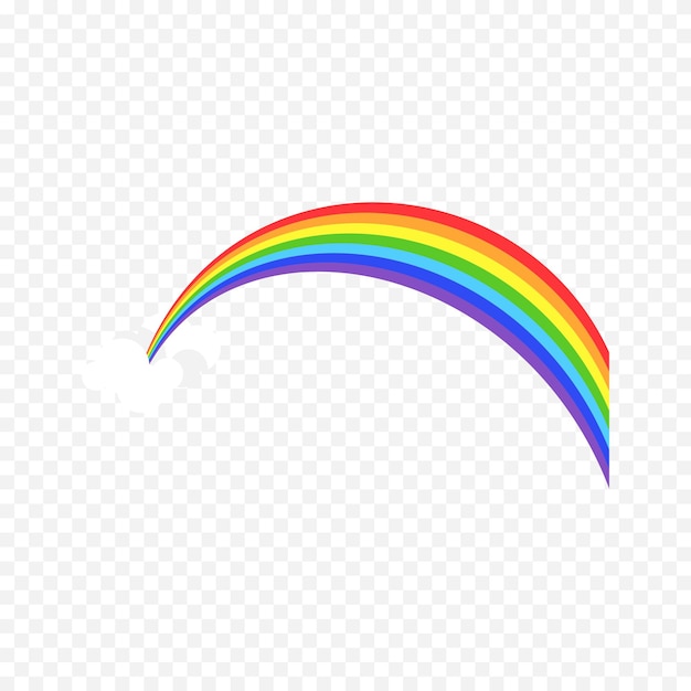 Elemento del arco iris dibujado a mano Ilustración del arco Iris de Boho dibujada a mano