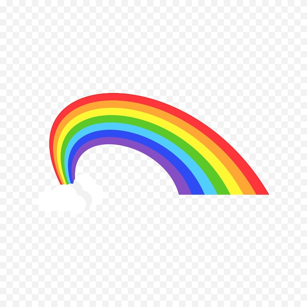 Elemento del arco iris dibujado a mano Ilustración del arco Iris de Boho dibujada a mano