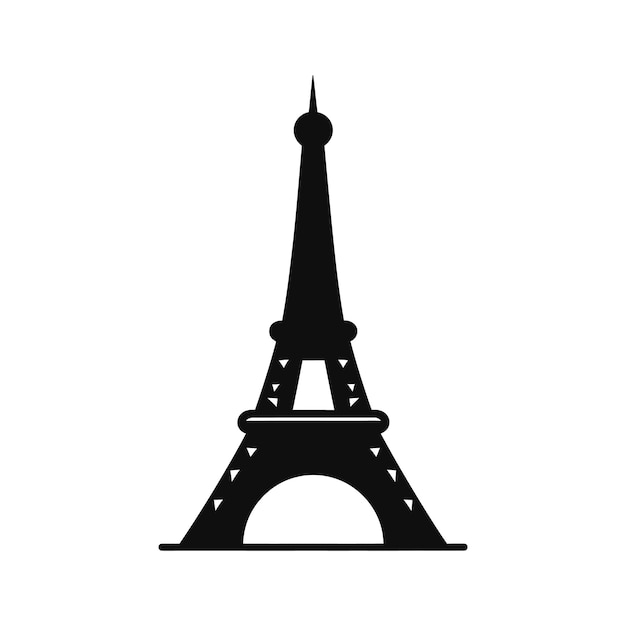 Elemento arquitectónico del vector de la torre Eiffel