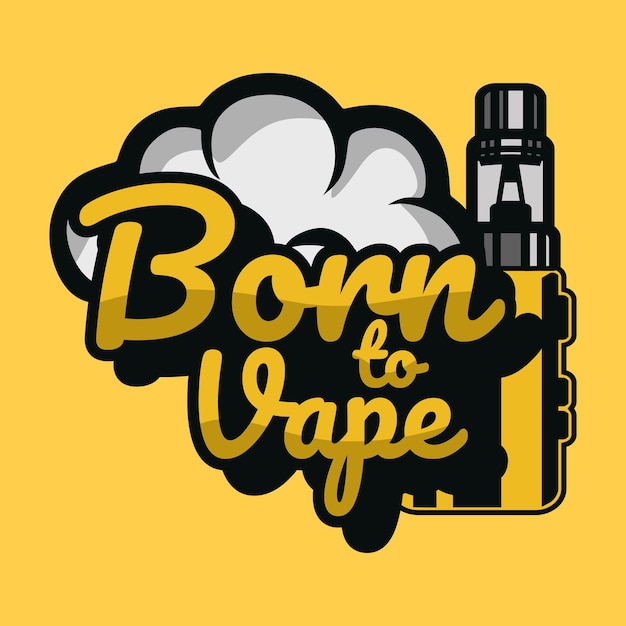 Vector elemento de arte del logotipo de vape