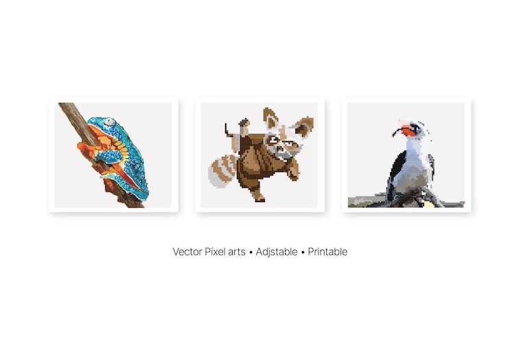 Vector elemento de arte de píxeles de diseño vectorial plano