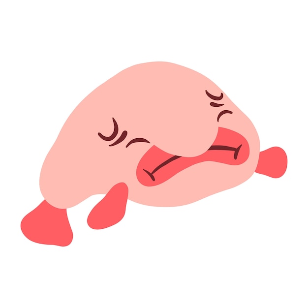 El elemento Blobfish dibujado a mano.