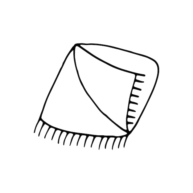 Elemento dibujado a mano de la ilustración de vector de Doodle de año nuevo y Navidad Elementos de invierno