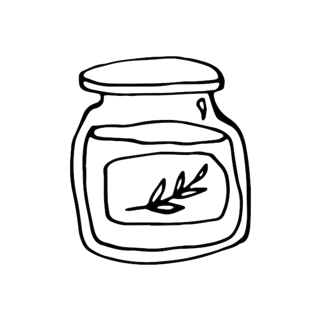 Elemento dibujado a mano de la ilustración de vector de Doodle de año nuevo y Navidad Elementos de invierno