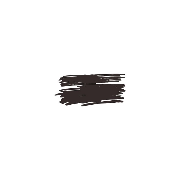 Elemento de dibujo a mano negro conjunto de pincel fondo