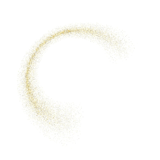 Elemento de diseño abstracto de brillo dorado brillante