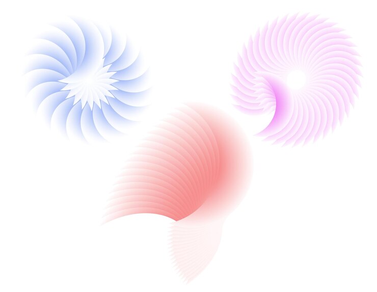 Vector elemento de diseño abstracto sobre fondo blanco de líneas torcidas vector ilustración eps 10 proporción áurea tradicional icono vectorial salón de belleza para tarjeta de visita elegante fondo evento fiesta