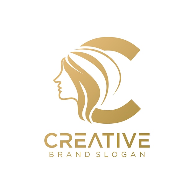 elemento de diseño de belleza del logotipo icono con fuente concepto moderno creativo