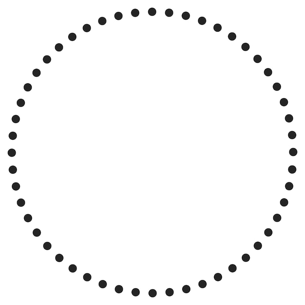 elemento de diseño de circo punteado marco de puntos