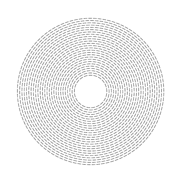 Elemento de diseño circular abstracto sobre fondo blanco04
