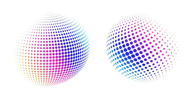 El elemento de diseño del conjunto círculo colores vectoriales en negrita aislados anillo dorado de rayas onduladas de brillo abstracto de muchos remolinos brillantes creados usando Blend Tool Ilustración vectorial EPS10 para su presentación
