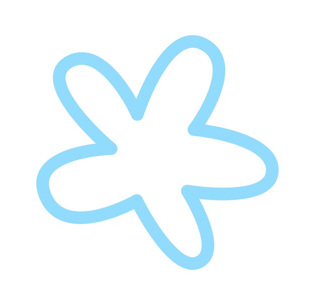 Elemento de diseño floral dibujado a mano