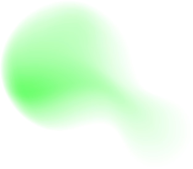 Elemento de diseño de forma orgánica de gradiente verde suave