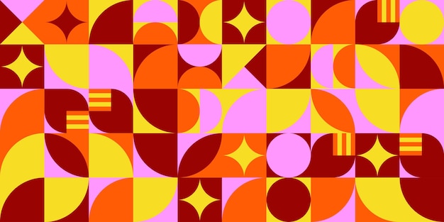 Elemento de diseño geométrico gráfico de medio tono formas coloridas líneas formas vectoriales fondo mural abstracto