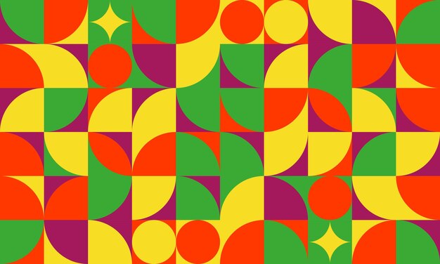 Elemento de diseño geométrico gráfico de medio tono formas coloridas líneas formas vectoriales fondo mural abstracto