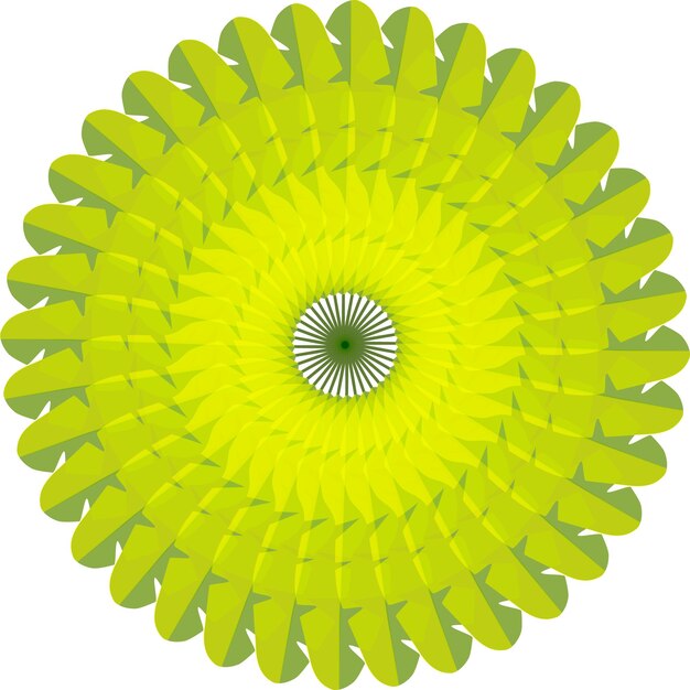 Elemento de diseño geométrico Mosaico vectorial de colores Flor vectorial abstracta