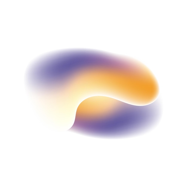 Elemento de diseño de gradiente abstracto giratorio naranja púrpura