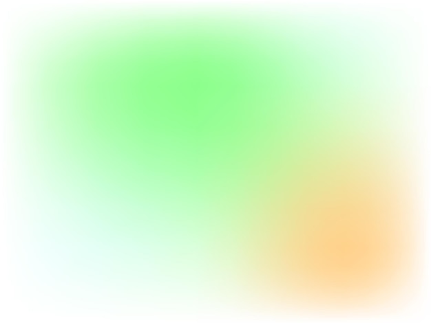 Elemento de diseño de gradiente verde pastel y naranja