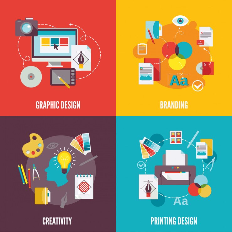 Vector elemento de diseño gráfico composición plana.