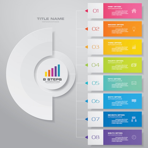 Elemento de diseño gráfico infografía