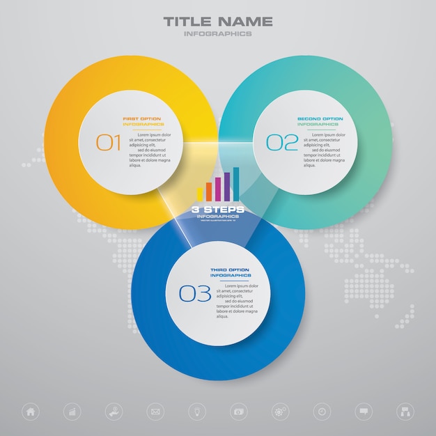 Elemento de diseño gráfico infografía