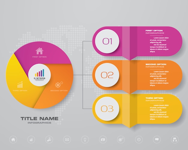 Elemento de diseño gráfico infográfico