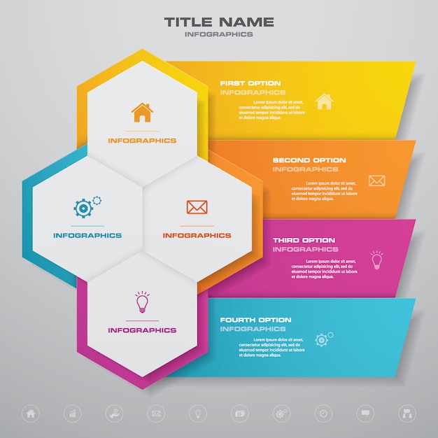 Elemento de diseño gráfico infográfico