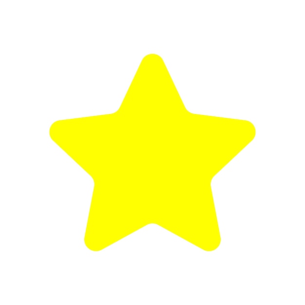 elemento de diseño del icono del botón de estrella