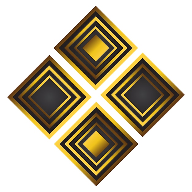 elemento de diseño de ilustración de ornamento floral dorado