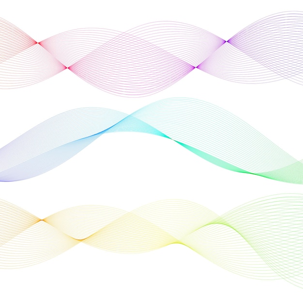 Elemento de diseño líneas onduladas cinta motion27