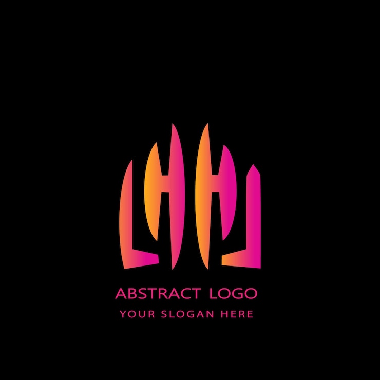 Vector elemento de diseño de logotipo abstractamente colorido