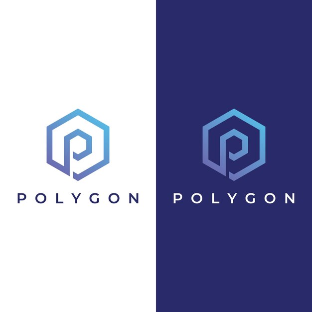 Elemento de diseño de logotipo abstracto letra inicial P monograma Lujoso símbolo elegante y minimalista El logotipo se puede utilizar para la identidad de marca y otros
