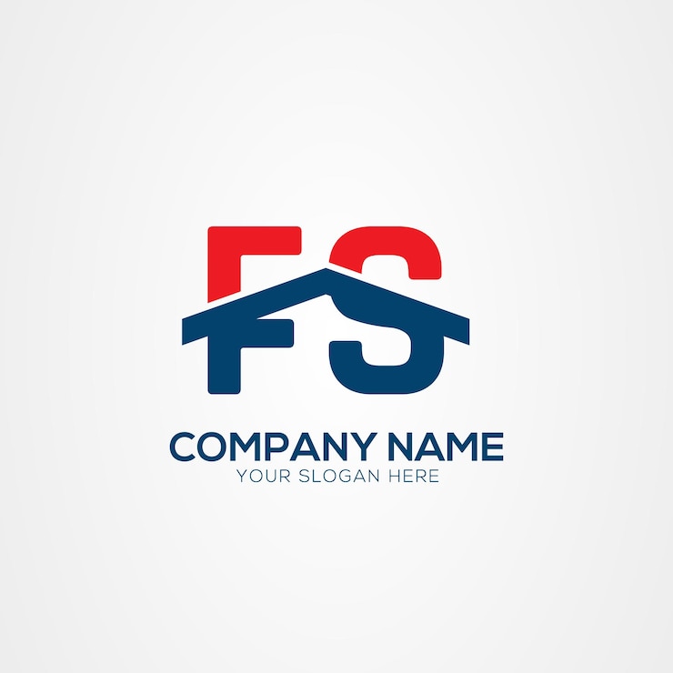 Vector elemento de diseño del logotipo fa o af creative modern letters