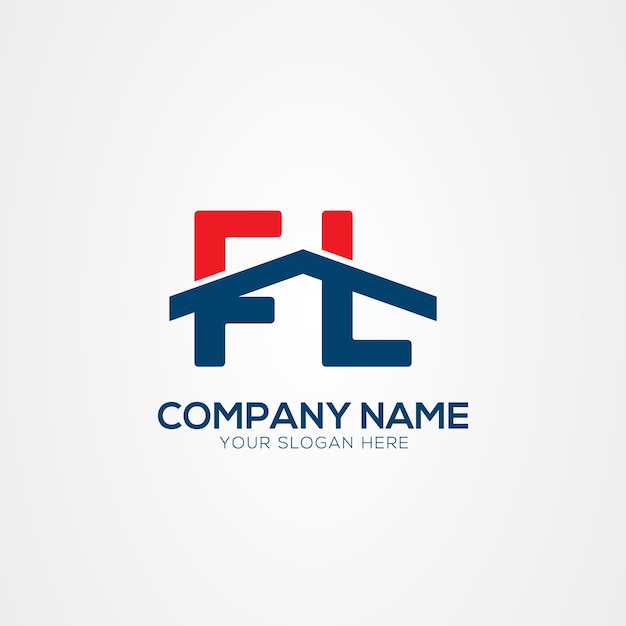 Elemento de diseño del logotipo FA o AF Creative Modern Letters